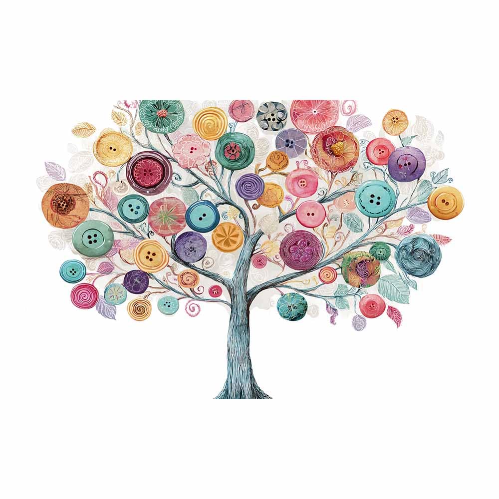 ZAMAEIU Tree of life wall art Knotted Tree abstract canvas wall, For Bathroom, Living Room, Bedroom, Office.Gift for Home Decor(multicolored)-80x120cm Unframed