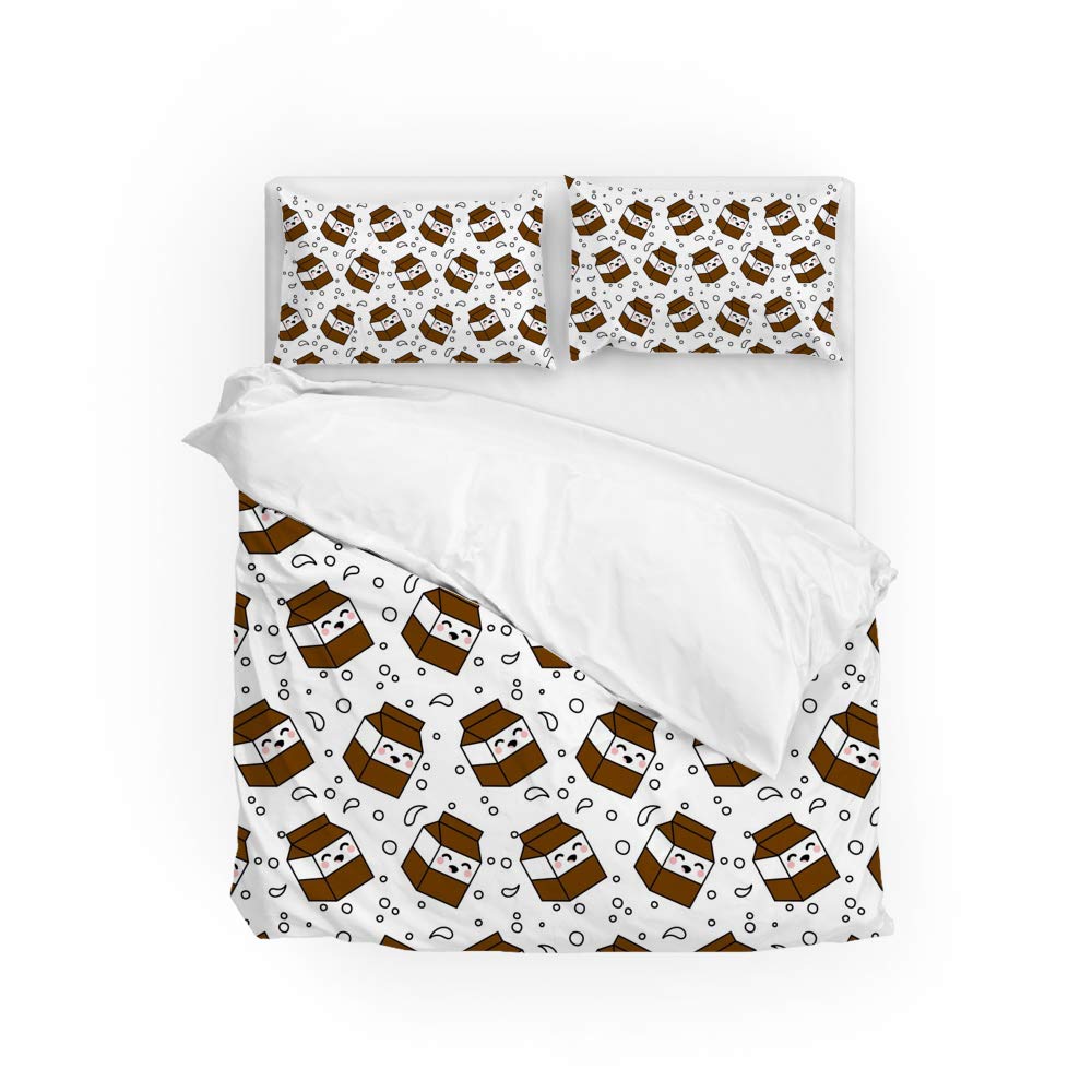 Housse de couette Super King Size CHEHONG avec taie d'oreiller en polyester doux durable