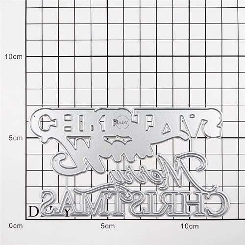 Miniatura 3 de DzIxY Shadow Merry Chrismas - Troqueles de corte de metal para hacer tarjetas, juego de troqueles de papel de gofrado, plantillas para máquina de