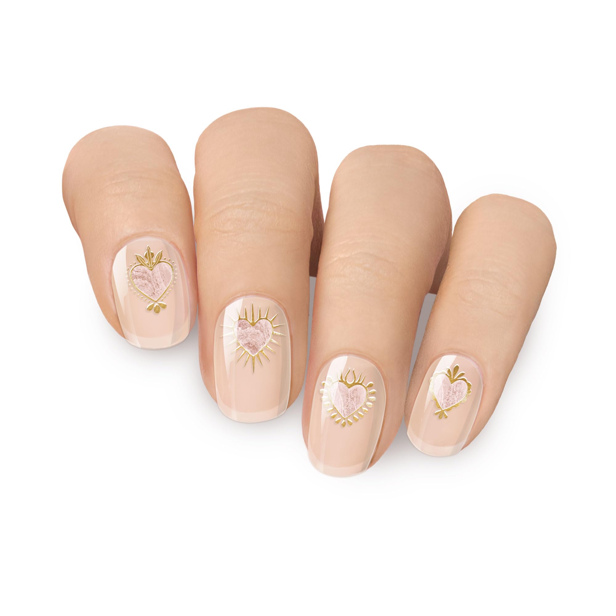 MOYOU LONDON Semi Cured Gel Nail Strips - 20 Pcs. Nail Wraps for Salon-Quality Manicure - Works with Any UV Nail Lamp - Easy to Apply, Trim, & Remove Gel Nail Stickers - Image 2