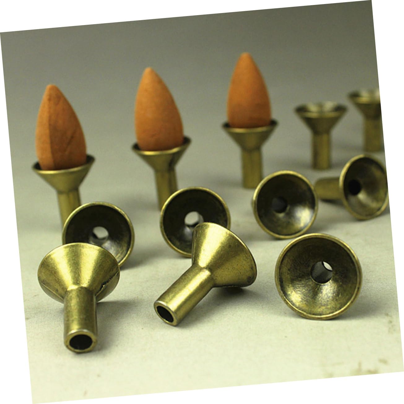 12 Supporti Metallici A Cono Per Incenso A Riflusso – Porta Incenso A Forma Di Filtro