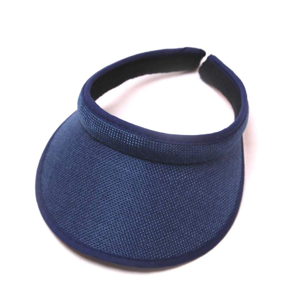 LAIYUTINGPolychrome Sun Visors for Women Men, Wicking UV Protection Sport Cap, Long Adjustable, Hat for Golf Cycling Fishing Tennis Running Jogging