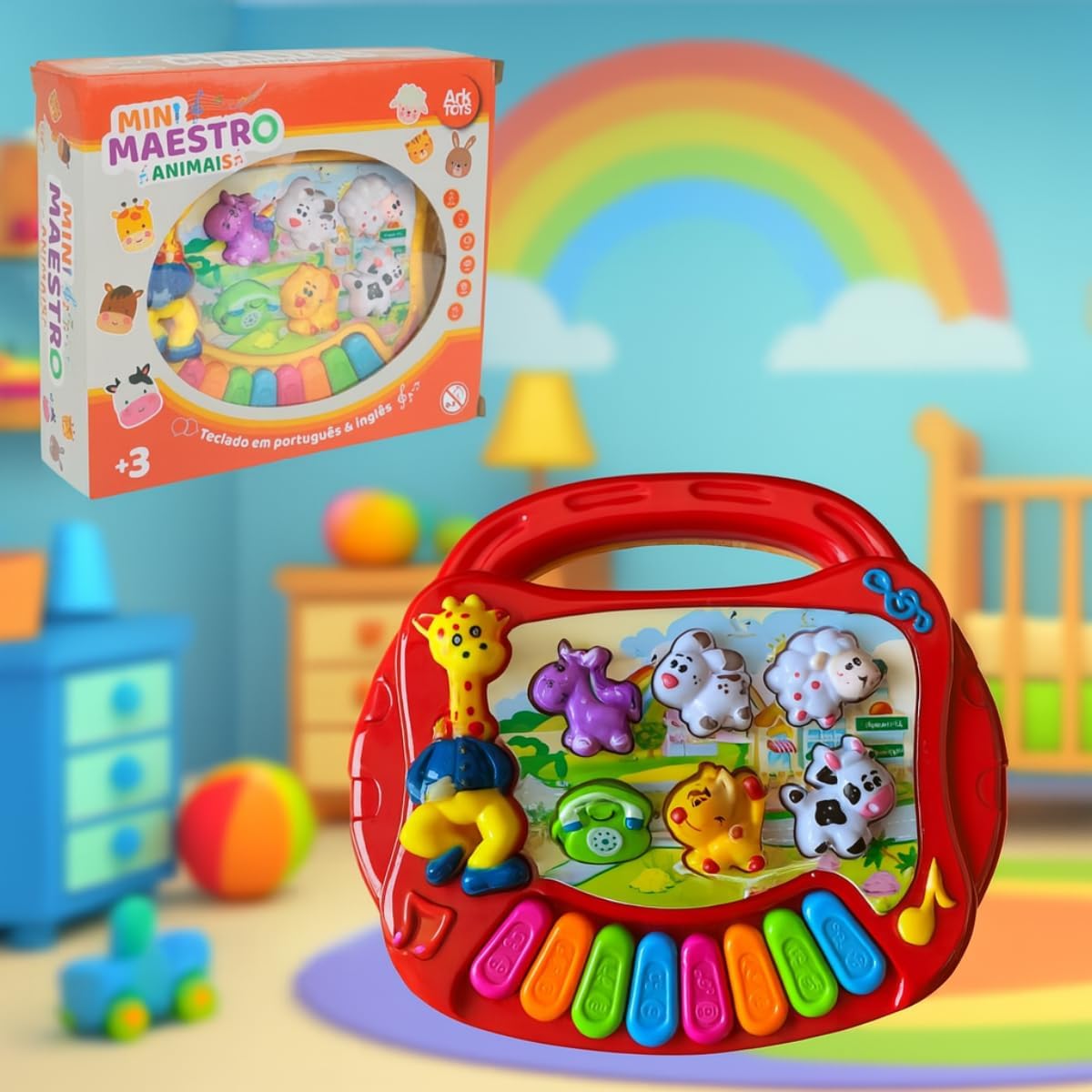 Brinquedos Educativos 1 ano Teclado Musical Infantil Mini Piano Sortido Animal Divertido Sonoro Brinquedo Para Bebe Brinquedos Educativos 1 ano Teclado Musical Infantil Mini Piano Sortido Animal Divertido Sonoro Brinquedo Para Bebe