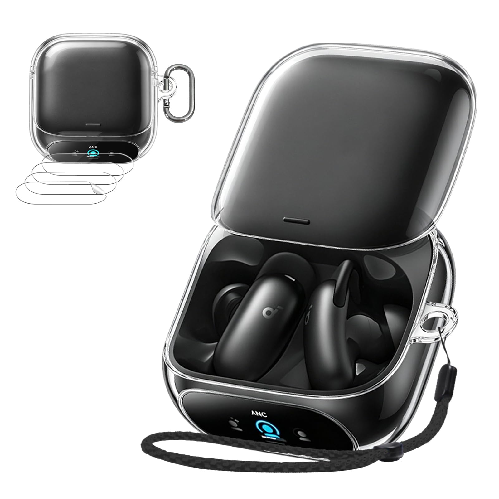 Amazon | For Anker Soundcore Liberty 5 Pro ケース 4枚フィルム