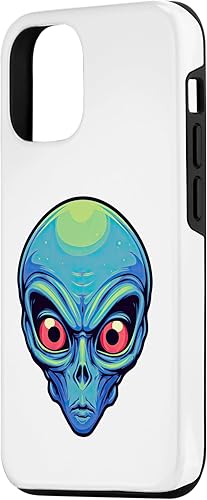 Miniatura 2 de iPhone 14 Pro Alien Face UFO Alien Head Funny Alien Case
