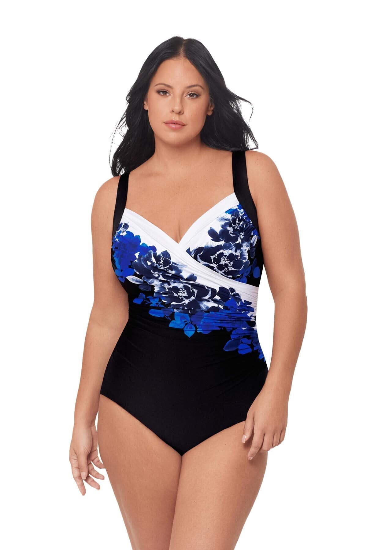 Miraclesuit Womens Swimwear DDD-Cup Sanibel Tummy Control Underwire Bra One Piece Swimsuit