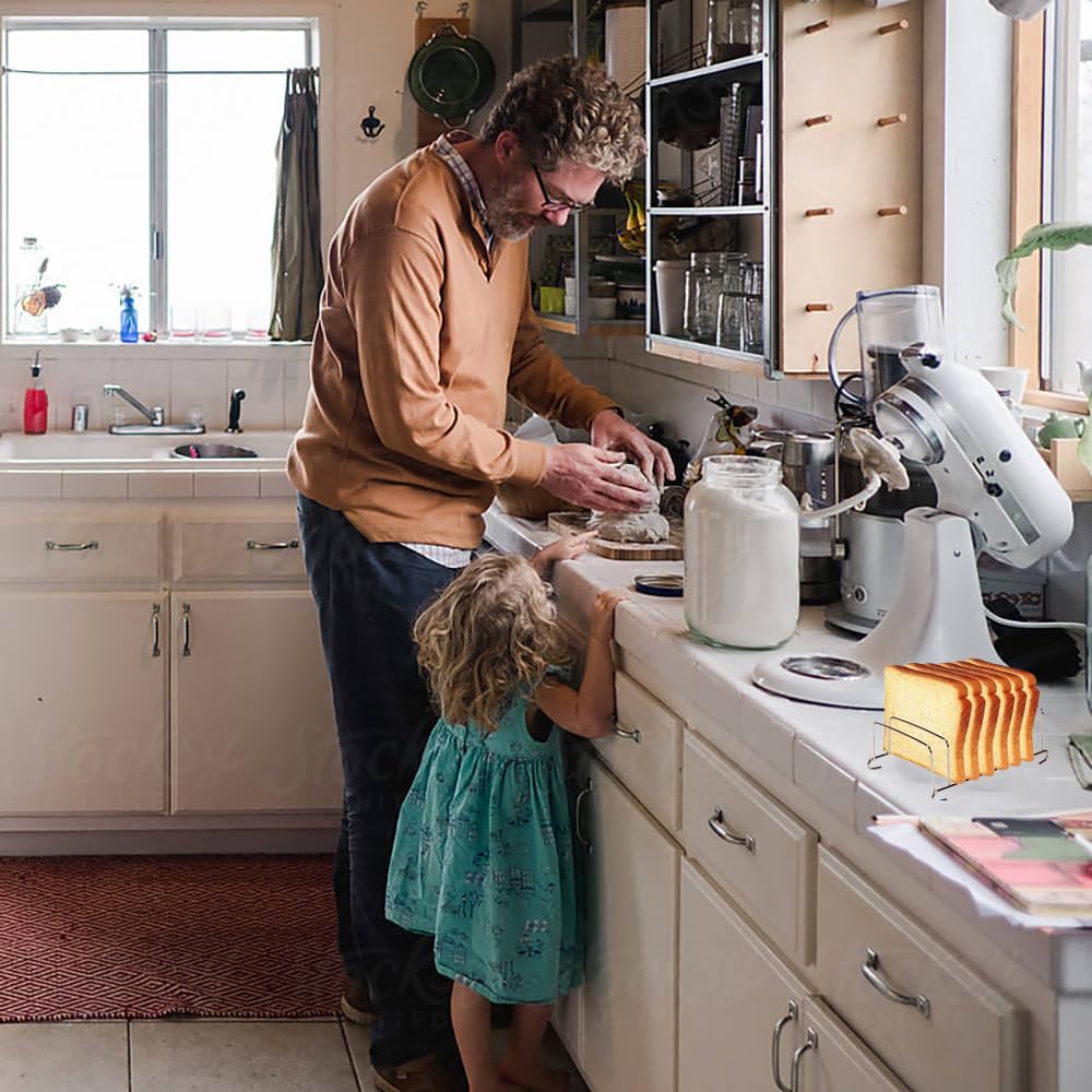 Supporti Per Pane Tostato In Acciaio Inox - 2 Pezzi, Per Friggitrice Ad Aria, Forno, Tostapane - Foto 11