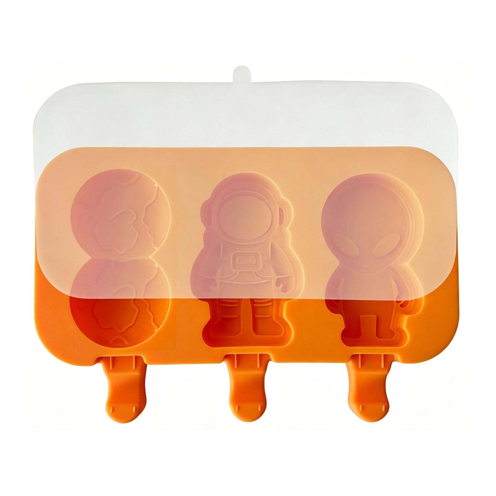 Mekalero Silicone Ice Cream Molds Set Easy Release Design and Fun Shape Popsicles Maker Cheese Stick Dessert Mold Silicone Popsicles Mold