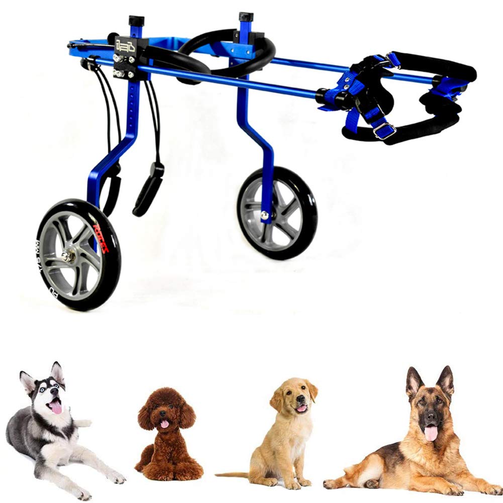 Carrellino per Cani Disabile Gatto Coniglio Cuccioli Ferito, per La Riabilitazione delle Zampe Posteriori E dei Piedi di Cani E Gatti Disabili di Peso Inferiore A 1.5 kg