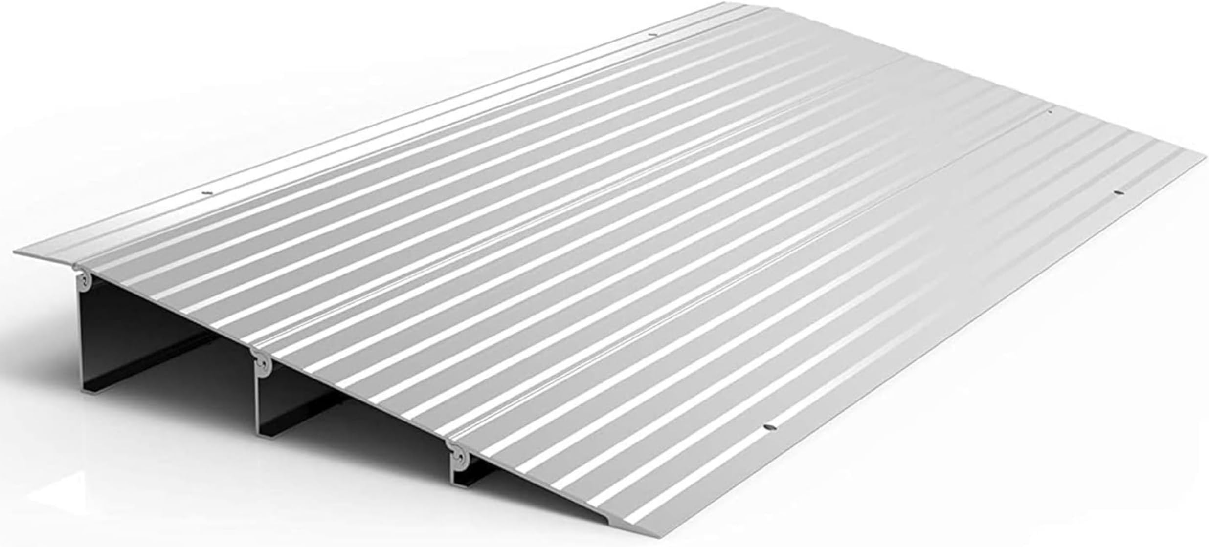 TRANSITIONS Portable Self Supporting Aluminum Modular Entry Threshold Ramp Ideal for Doorways and Raised Landings, 3 Inch