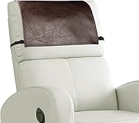 Vista 11 de Funda para reposacabezas para silla reclinable, protector para reposacabezas de piel sintética con correas elásticas, fundas para reposacabezas