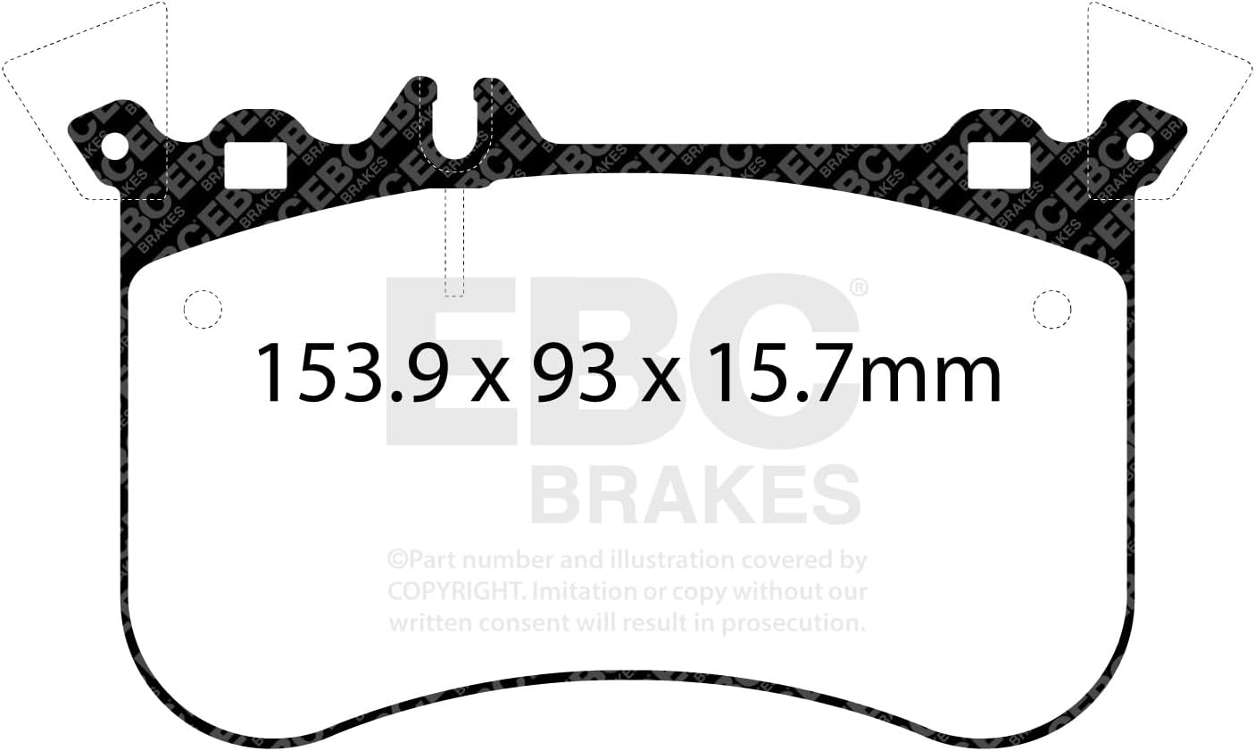 EBC Brakes DP42311R Yellowstuff Performance Brake Pad