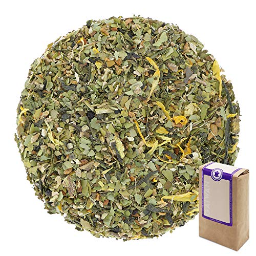 Núm. 1327: orgánico "Energía de mate" - hojas sueltas ecológico - 500 g - GAIWAN® GERMANY - yerba mate verde, jengibre, té verde de China, menta nana, regaliz, limón, cassia, pimienta negro, caléndula Cover