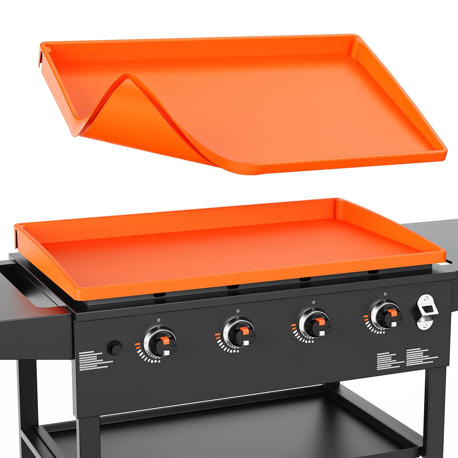 36" Silicone Griddle Mat for Blackstone 36 Inch Grill, Heavy Duty Food Grade Silicone Cover, All-Season Dirt & Rust Protection