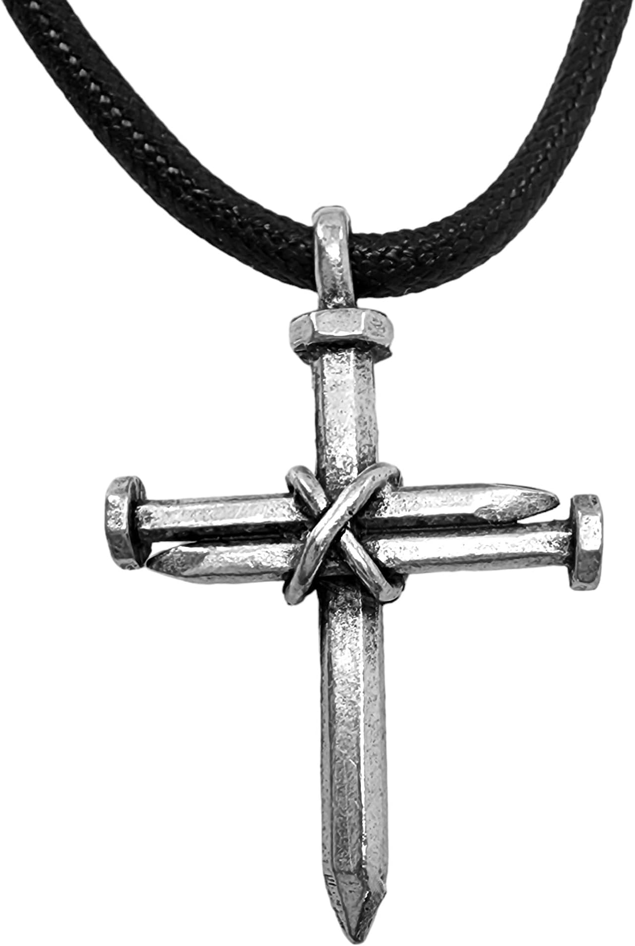 FORGIVEN JEWELRY Antique Nail Cross Necklace