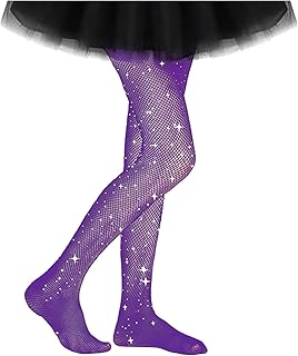 Calcetines para niños 31 34 medias de malla para niños con purpurina, medias de malla con purpurina, medias de malla, color negro brillante, para niños, Halloween, fiestas, calcetines cálidos para