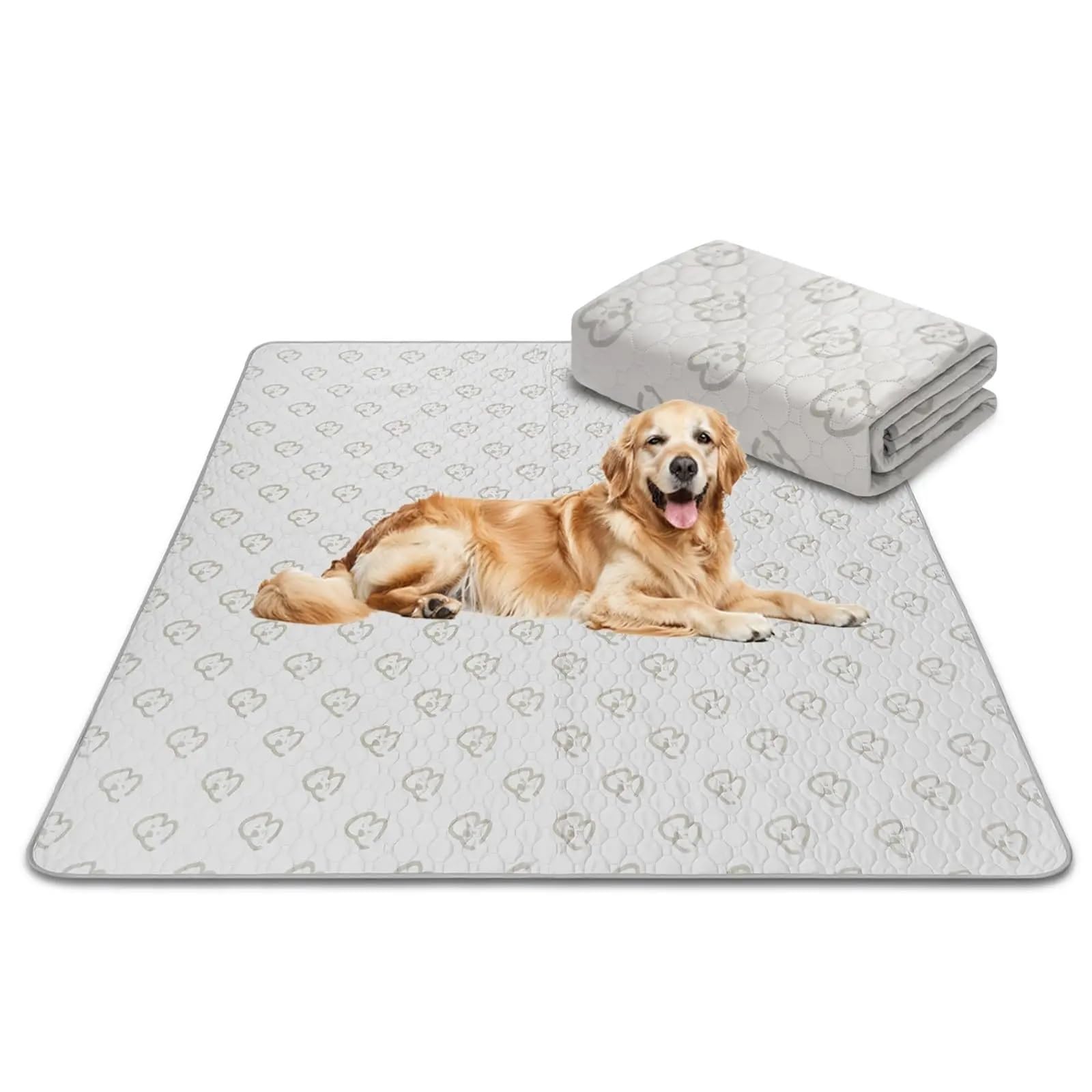 Almohadillas Reutilizables Para Perros Almohadillas lavables for orinar for perros, almohadillas for cachorros con súper absorbentes for jaula, entrenamiento, sofá/cama, Alfombra Perro(71inch x 43inch