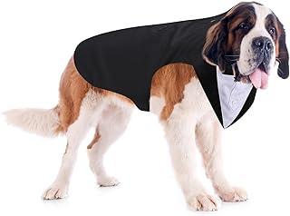 Weewooday Dog Tuxedo and Bandana Set Bow Tie Suit, Cute Style, XX-Large