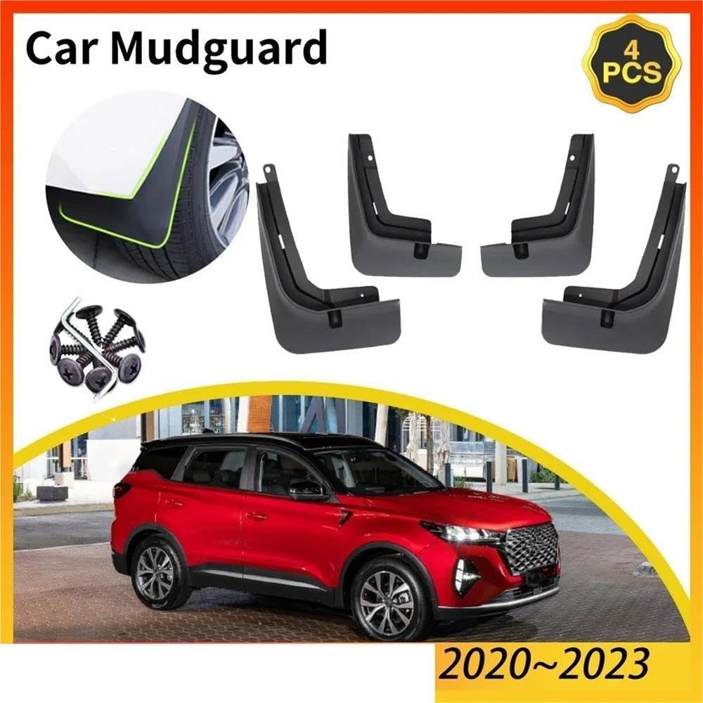 Auto Parts Car Mudguards for Chery Tiggo 7 Pro MK2 2020-2023 Accessories Anti-Splash Front Rear Mud Flap Protection Splash Fender