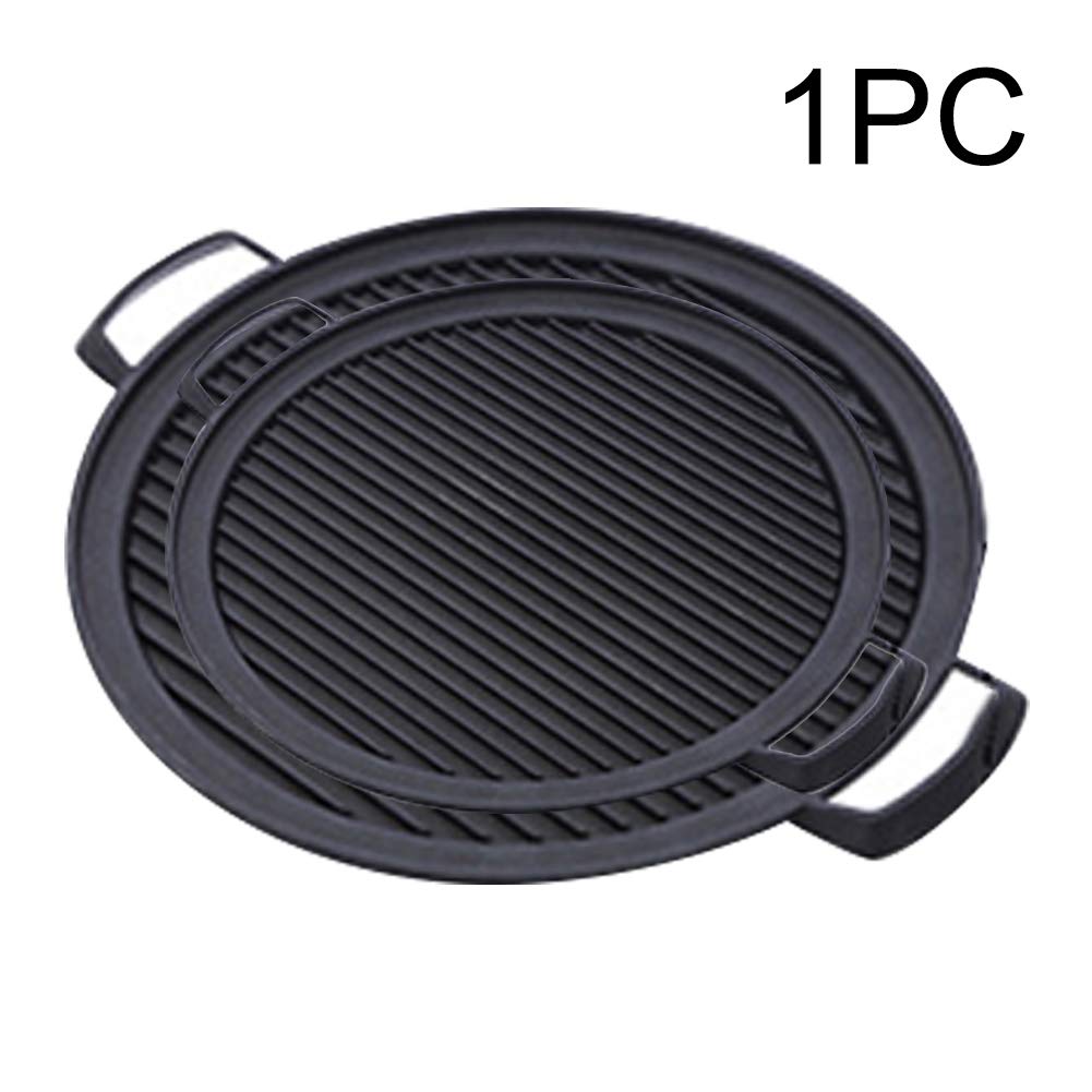 PUXING Japanese Tabletop BBQ Grill, Portable Round Barbecue Stove Food