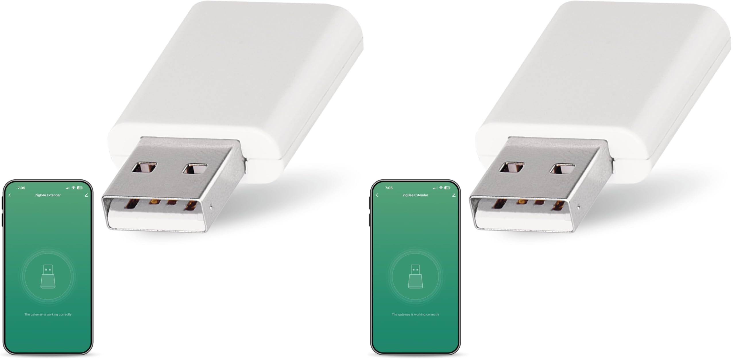Amplificador ZigBee 3.0 USB extensor de señal compatible con Tuya pack de 2 8