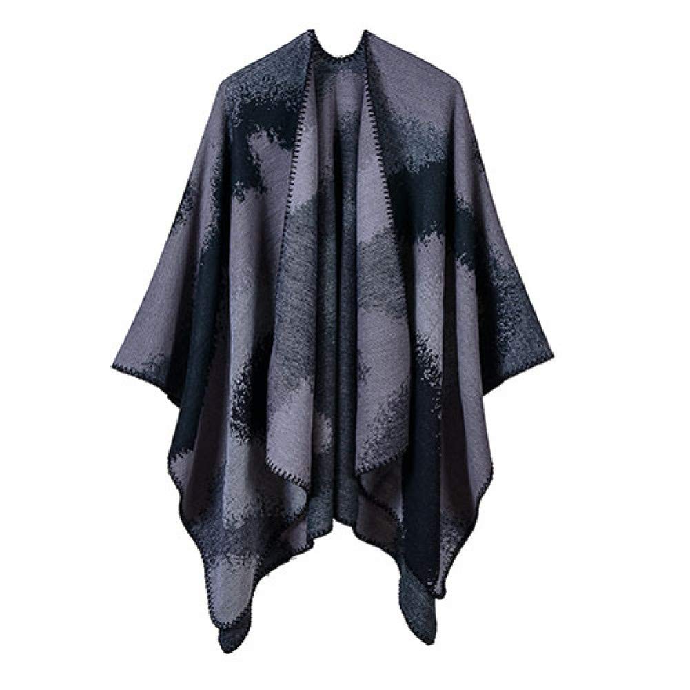 Écharpe foulard femme dégradé de couleurs : couverture plus épaisse et cape hiver chaude