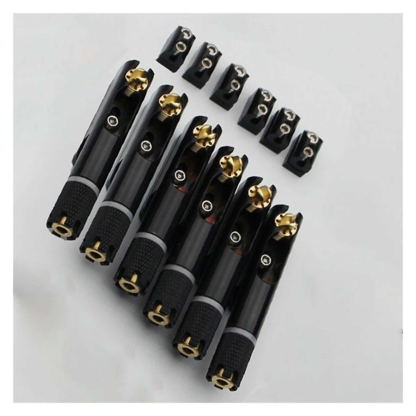 mostek gitarowy Mostek Gitarowy, Bezgłowy, Pojedynczy, Stały, Mosiężny Mostek Wentylatora (Color : 5 piece)