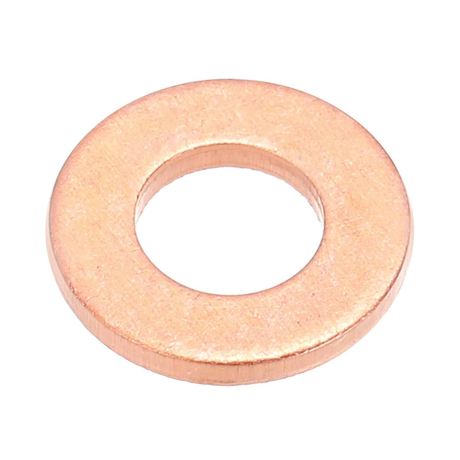 PATIKIL M6x12x1.5mm Flat Copper Washers, 25 PCS Copper Automotive Drain Plug Gaskets Flat Ring Oil Crush Washer Spacers for Faucets Garden Bolts Screws Hose, Purple
