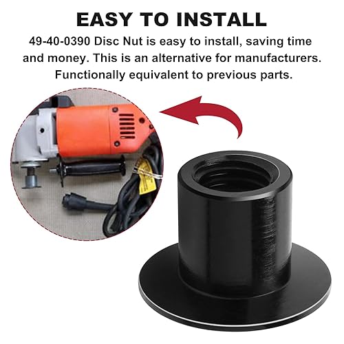 Miniatura 3 de Tuerca de retención de disco 49-40-0390 para pulidora de lijadora, trabajo con almohadilla de pulido 49-36-0500, 49-36-1450, 49-36-1455.