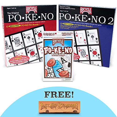 Pokeno Party Pack: Original Pokeno, Pokeno 2, and Lo-Vision Pokeno Card Games with Free Brybelly Las - //coolthings.us