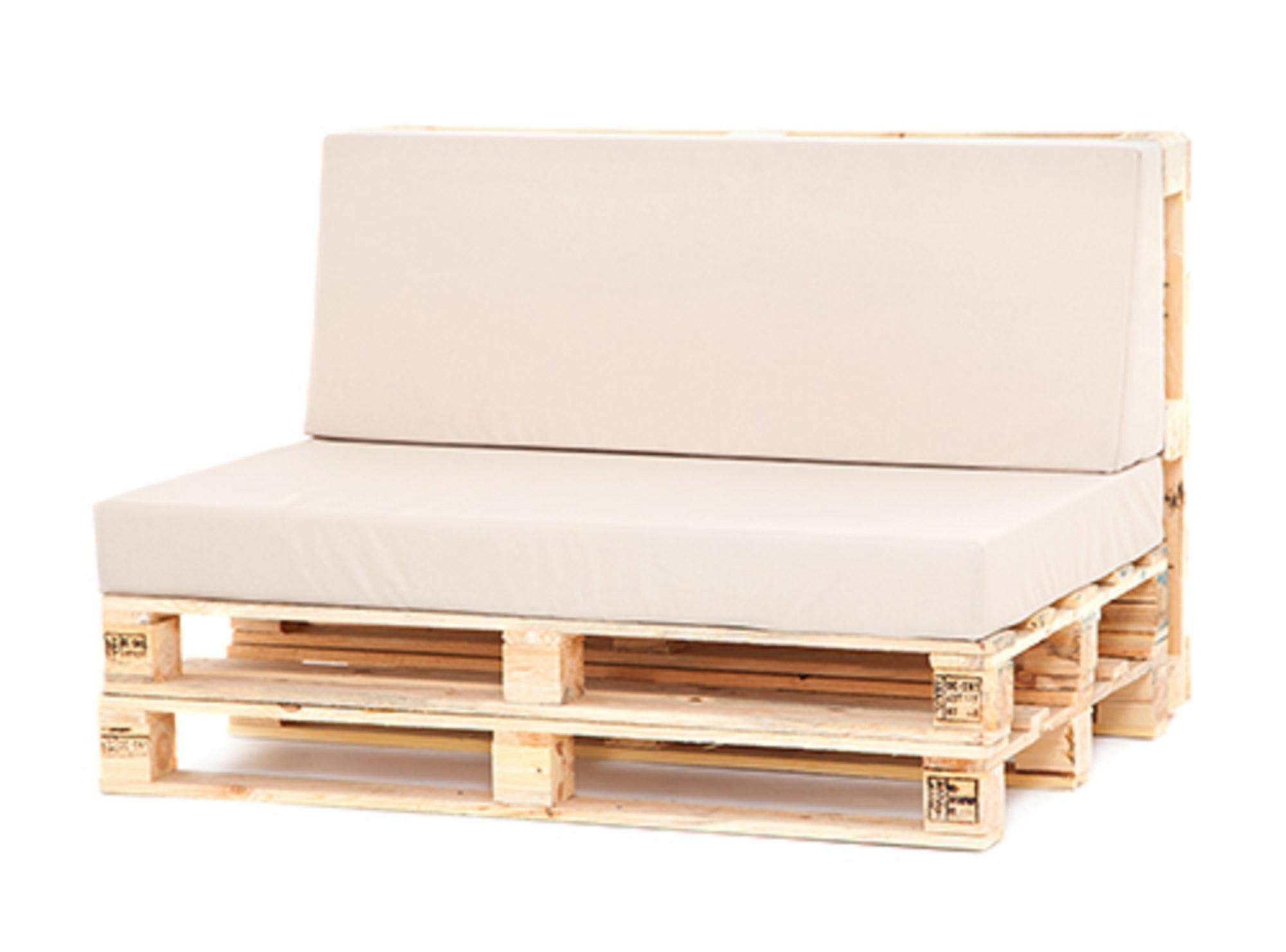 PalletizeSeating Foam Cushions - Cream White