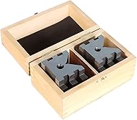 Vista 5 de kimllier 4 unidades de bloque en V de 2-3/8 x 2-3/4 x 2 pulgadas, multiusos, calibre de bloques en V y herramienta de abrazadera con caja