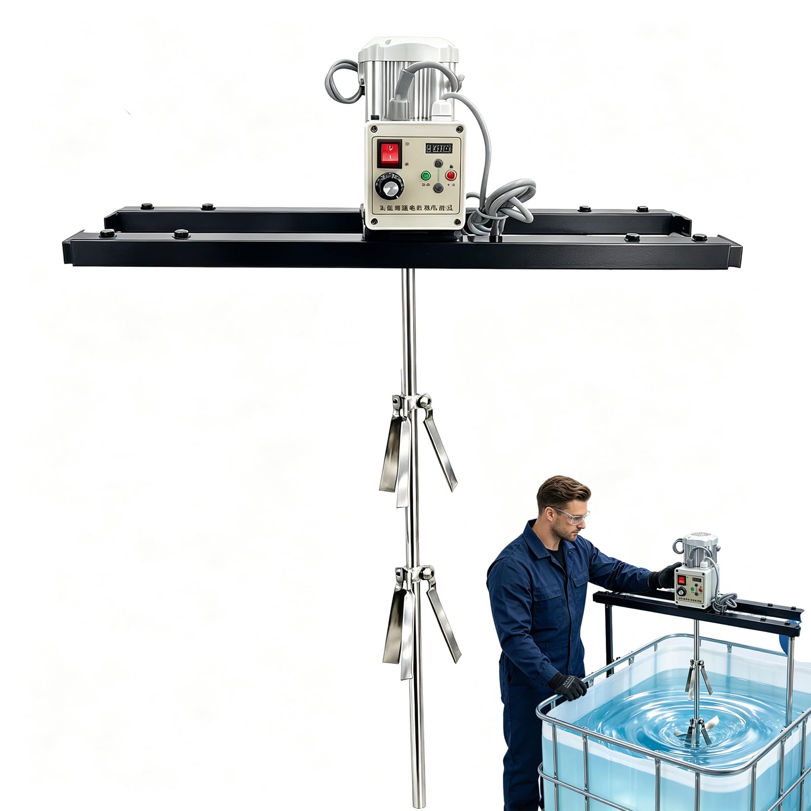 1000l Ibc Air Agitators With 75cm-120cm Retractablestand,200-3000rpm/min