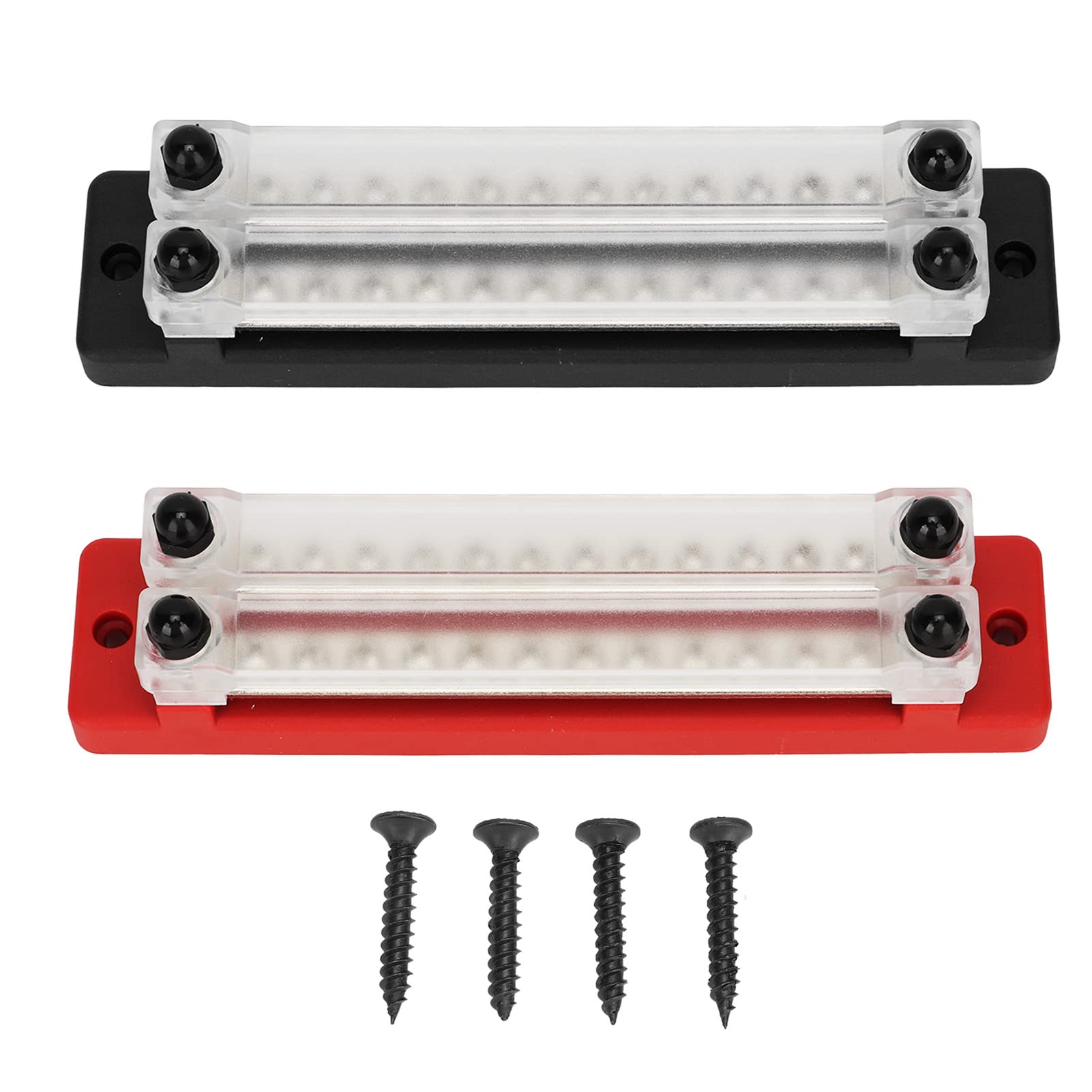 Bornier de Distribution d'énergie, Bornier de Bloc de Distribution de Bornier, Bloc de Barre de Bus de Terminal Antirouille en Acier Inoxydable 12 Voies 150A 12 à 48V pour
