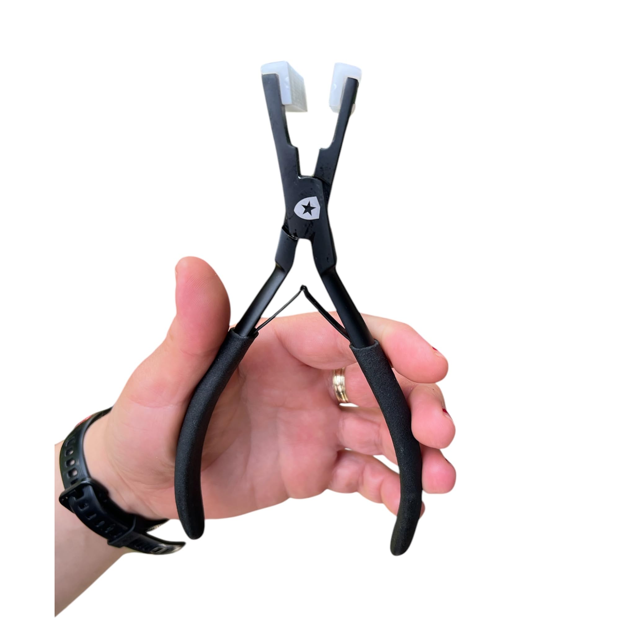 Tape-in Hair Extension Pliers, Black, Large - Image 2