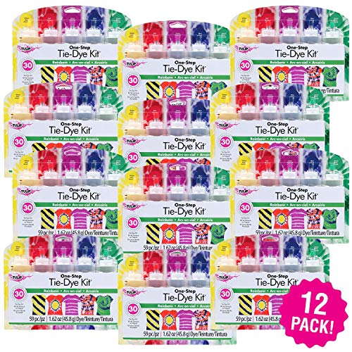 I Love to Create Tulip One-Step Tie-Dye Kit, Multipack of 12