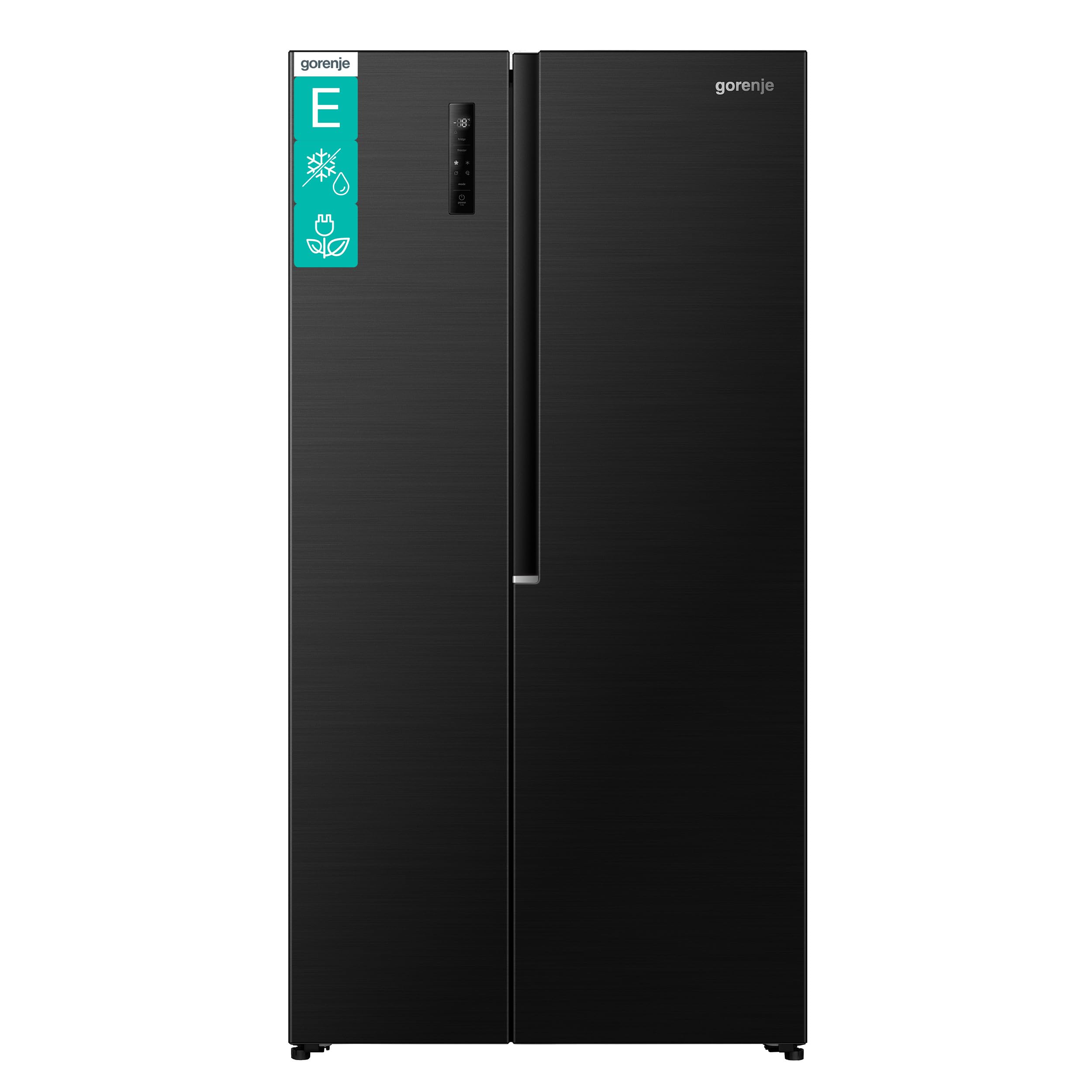 Gorenje NRS917E41BX lodówko-zamrażarka/wolnostojąca / 544L/39dB/ EEK: E/NoFrost Plus/EcoModus/Multiflow 360°/ CrispZone/FastFreeze/(szer. x wys. x gł.): 91,1 × 178,6 × 61,5 cm/czarna
