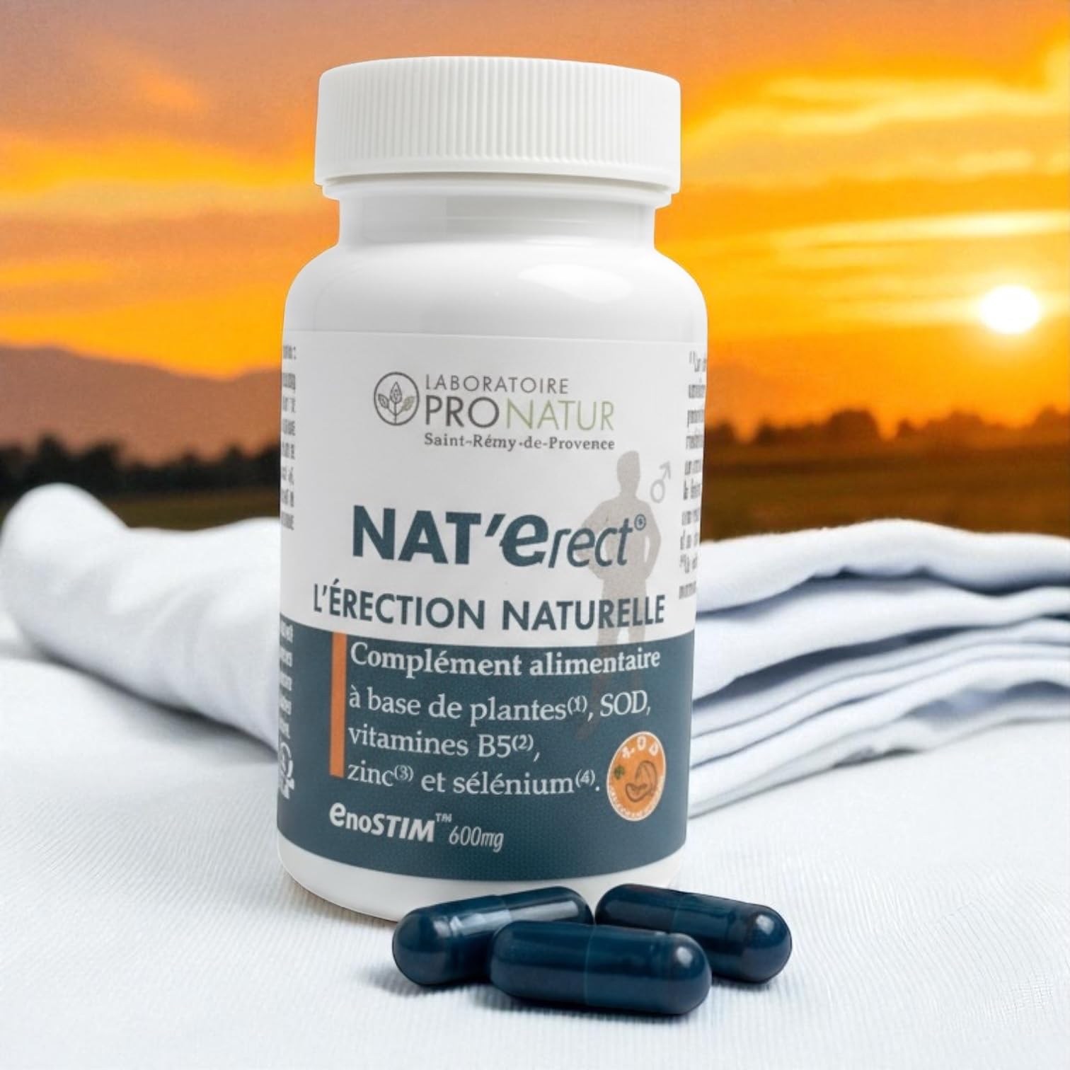 Flux Sanguin et Libido - Nat'Erect® L'ÉRECTION NATURELLE | Dosage ENOSTIM identique à l'étude Clinique