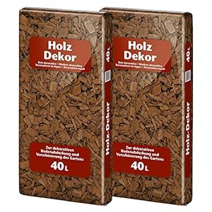 Floragard Holzdekor Mulch Universal Braun 2 x 40L