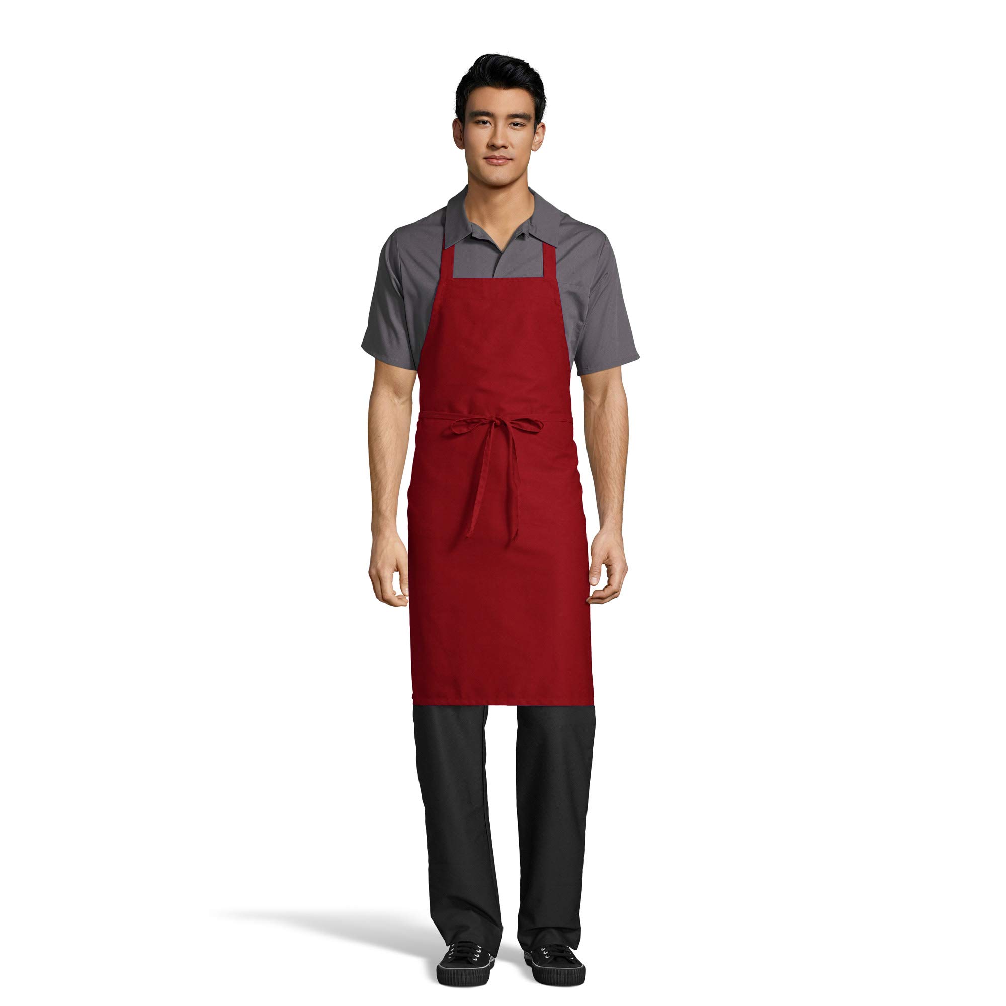 Uncommon Threads Unisex Classic Restaurant Bib Apron for Work Uniform