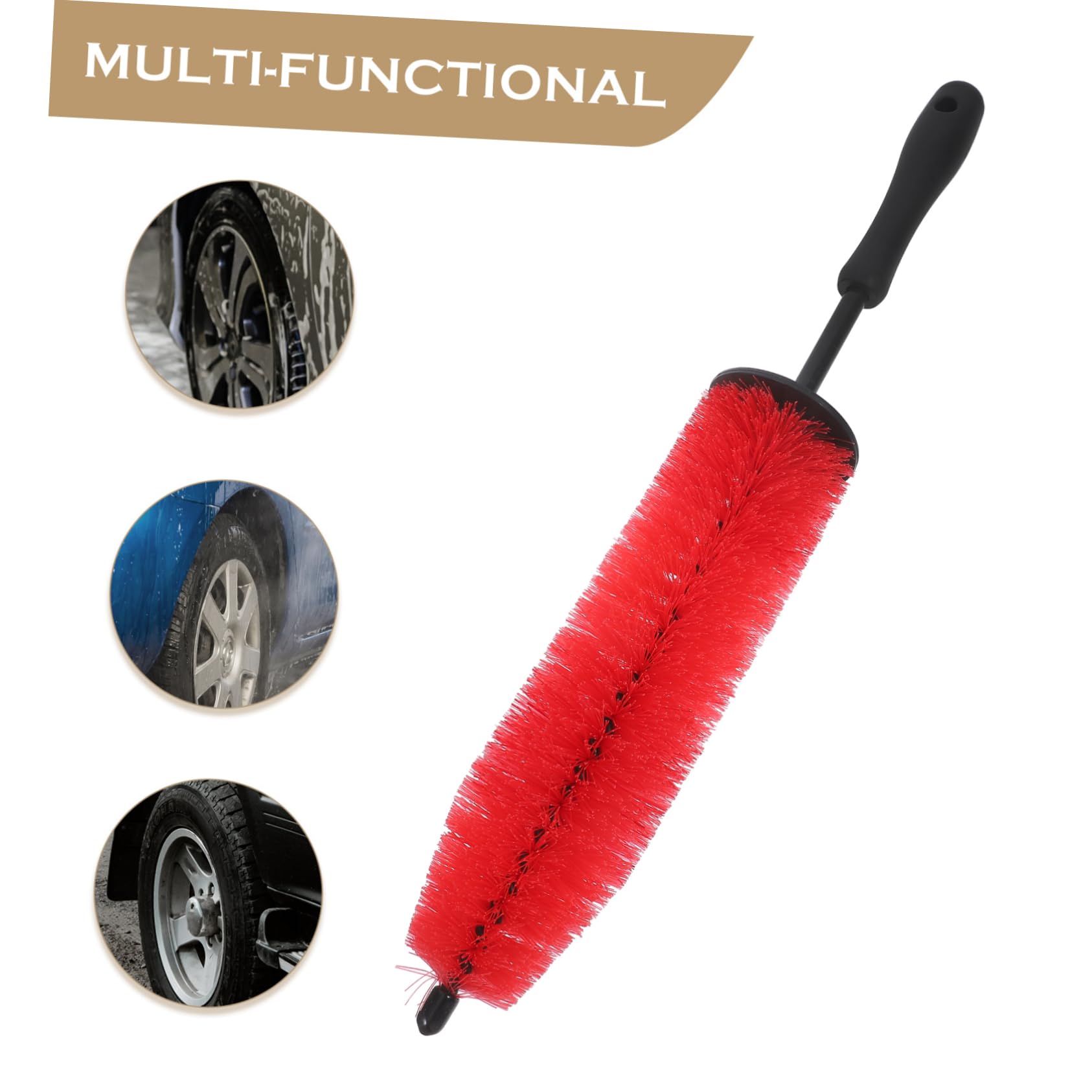 iplusmile 4stücke Car Wheel Rim Brush Ergonomische Felgenbürste Für Gründliche Auto-Reinigung Vielseitig Einsetzbar Für Felgen Und Detailbereiche Komfortabler Griff Für Effektive