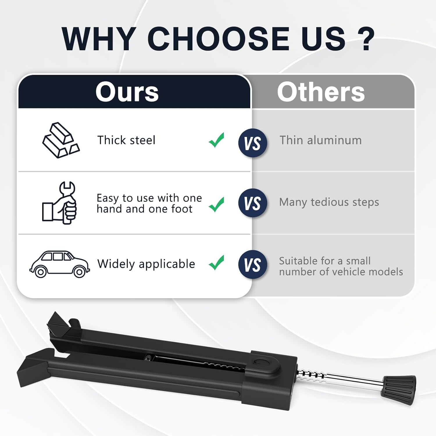 Brake Pedal Lock, Car Anti Theft Device, Heavy-Duty Car Theft Prevention Device, Universal Car Clutch Pedal Lock for Car Truck SUV Van Security with 3 Keys(W15)