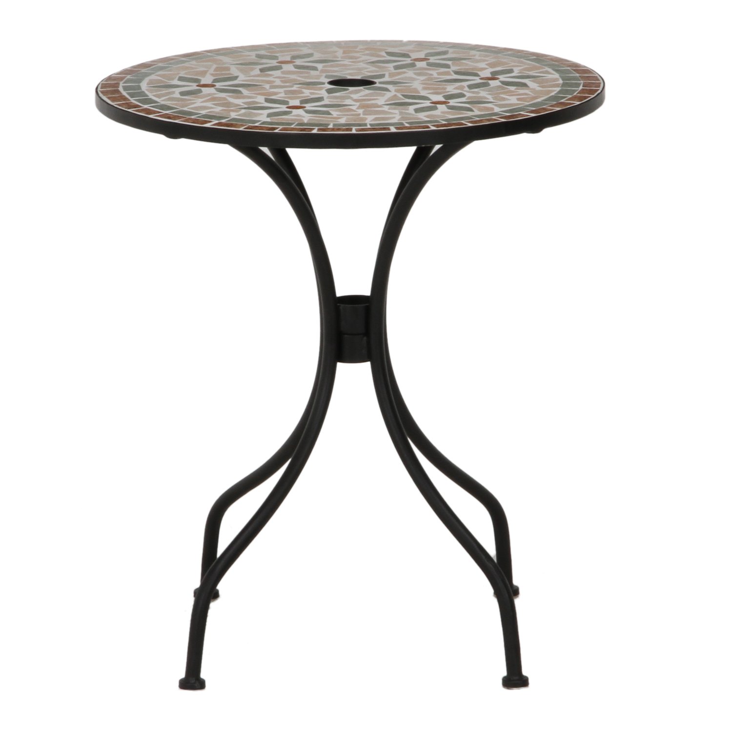 ガーデンテーブル 幅61×奥行61×高さ69.5cm 花柄 屋外 ガーデンテーブル 幅61×奥行61×高さ69.5cm 花柄 屋外