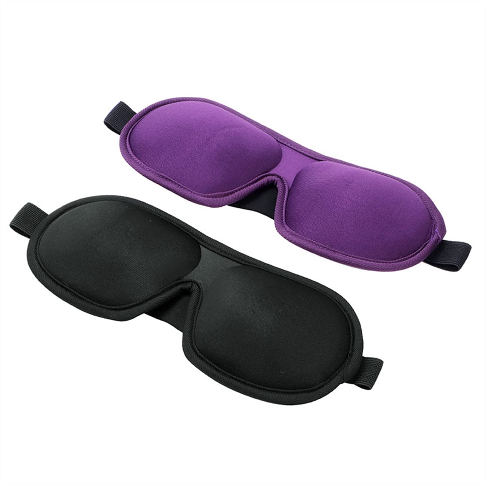 Máscaras para dormir Zero Eye Pressure Blackout pa Antifaz for dormir 3D de tela ultra suave y transpirable for dormir(Black)