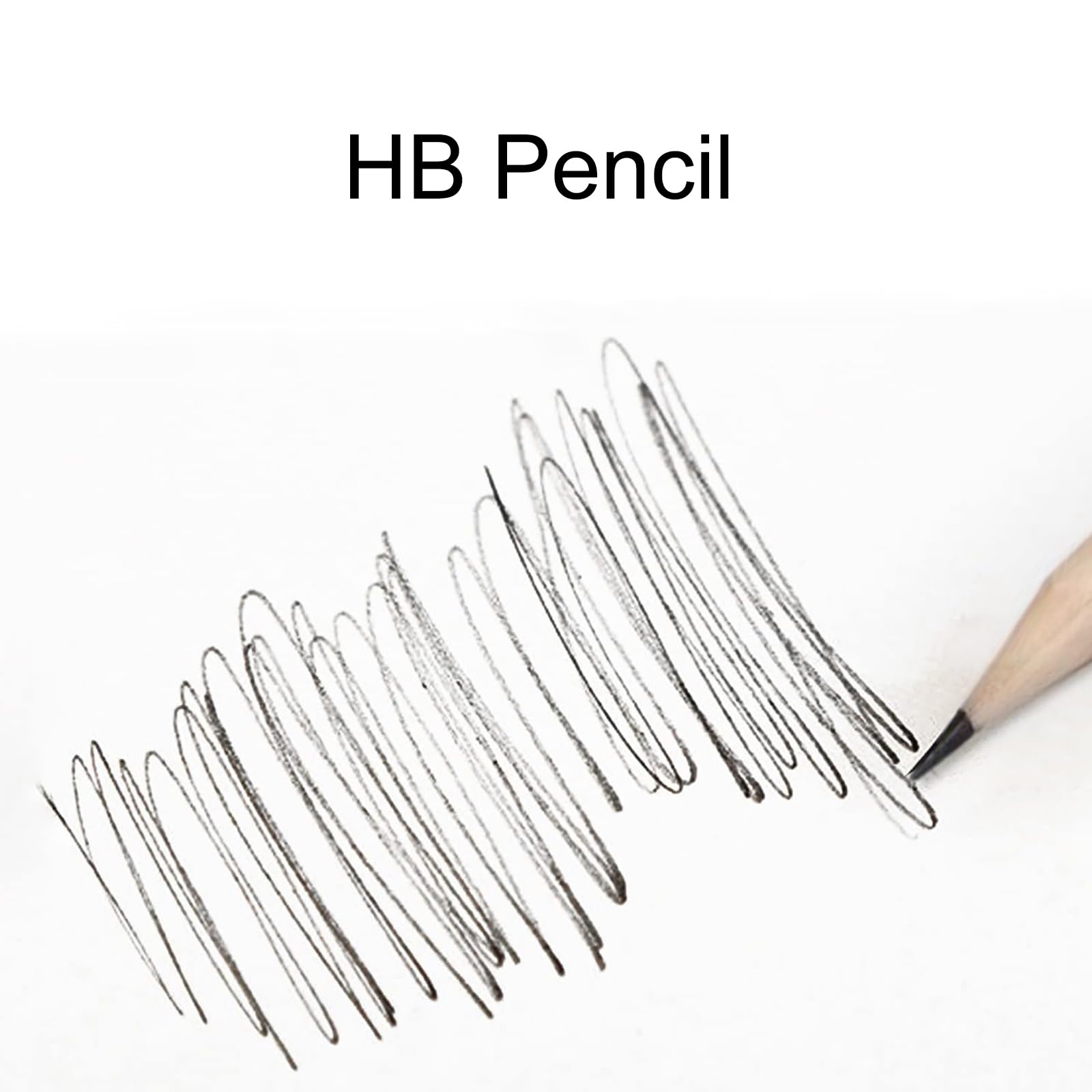 Helweet Wooden HB Pencils Set, 100 Pieces Hexagonal, Unpainted for Children Teachers, Office, School Supplies, Drawing - Image 4