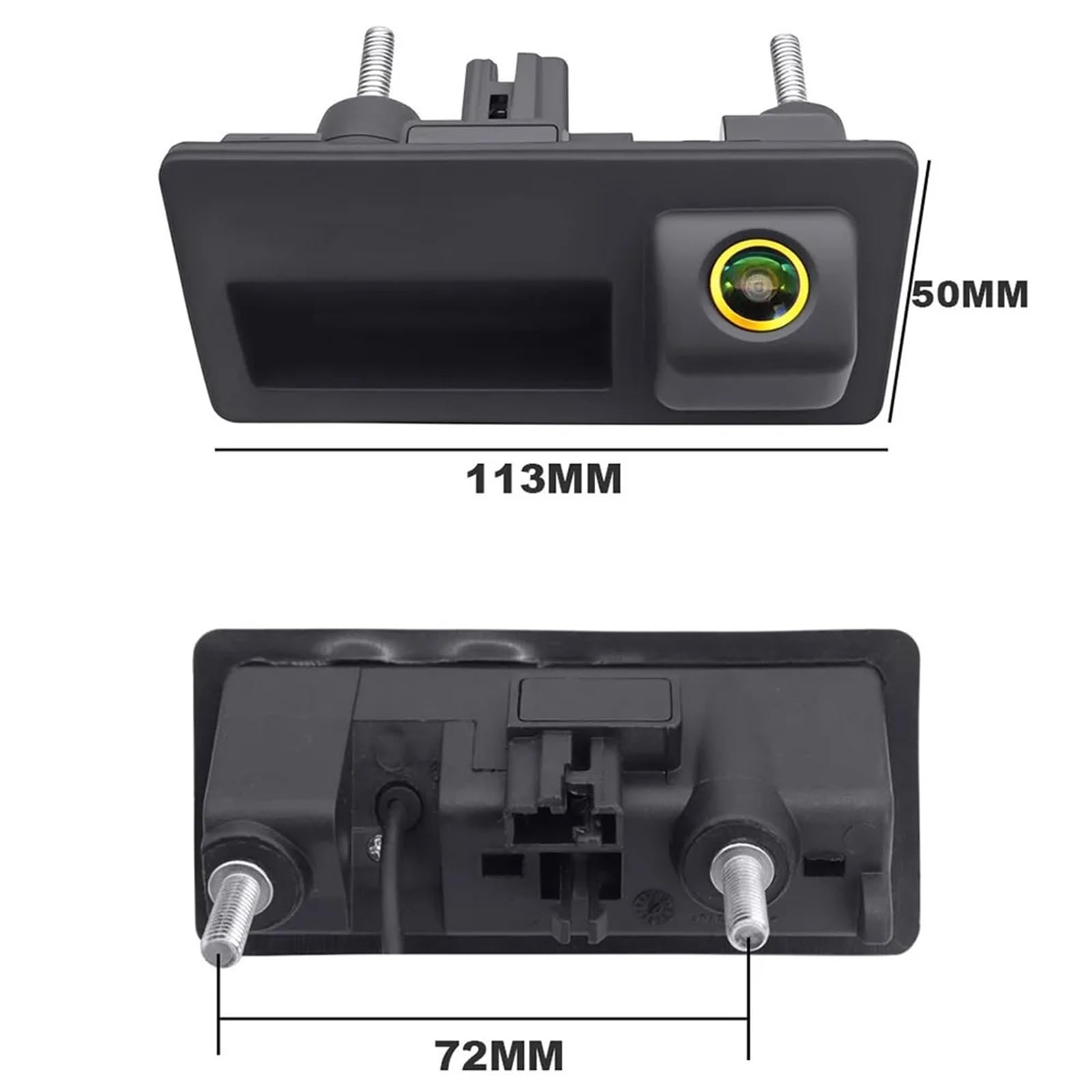 para Golf para Passat para B7 para B6 para Tiguan para Jetta para MK6 1080P AHD Cámara Visión Trasera Vehículo HD Asa Coche(HD AHD 720P)