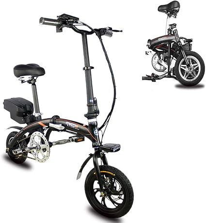 Z-HBMT Bicicletta Elettrica Pieghevole,200 kg Carico Max Portatile di  Mobilità delle Batterie del Motorino Batteria al Litio 36V 10.4AH, con Luce  LED E Display HD,Gamma di Crociera 30Km : Sport e tempo