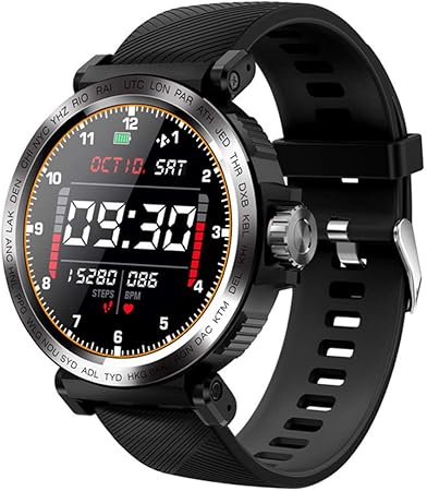 ZWW S18 Full Screen Touch Smart Watch IP68 Waterproof Men's Sports Clock  Heart Rate Monitor Smartwatch for IOS Android Phone,A : Amazon.co.uk:  Electronics \u0026 Photo