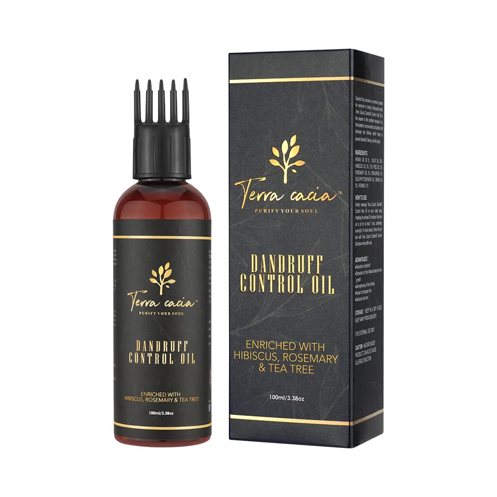 Terra Cacia Enriched With Hibiscus, Rosemary & Tea Tree Dandruff Control Hair Oil