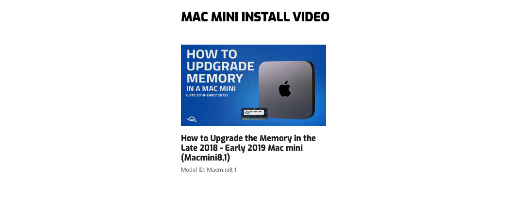 OWC 16 GB (2x8 GB) DDR4 2666 MHz Memoria RAM SO-DIMM Per Mac Mini 2018 E IMac 2019